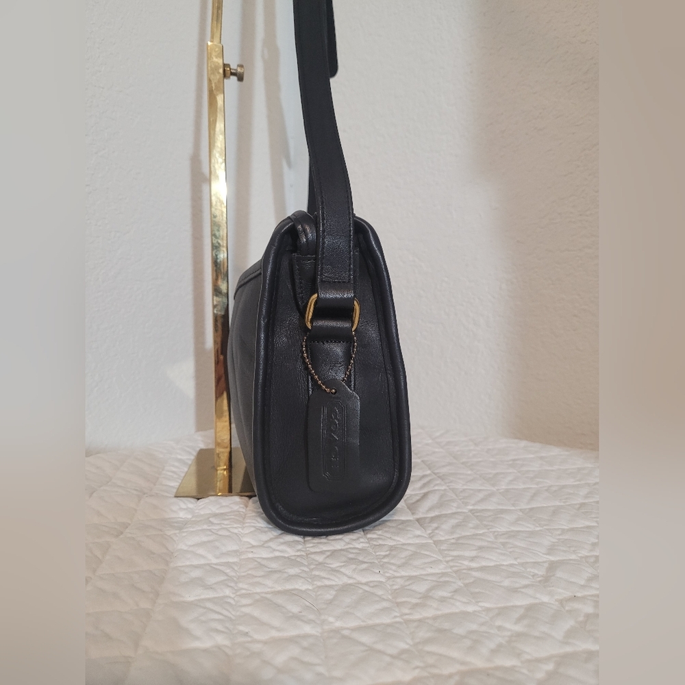 Vintage Y2K Coach 9944 Taylor Zip  Shoulder/Crossbody Handbag Black Made in USA - Picture 3 of 15